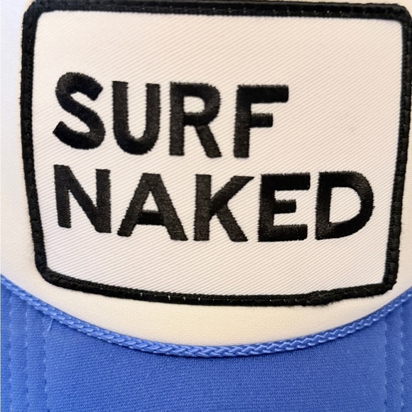 Aviator Nation Blue and White Surf Naked Trucker Hat main image 5